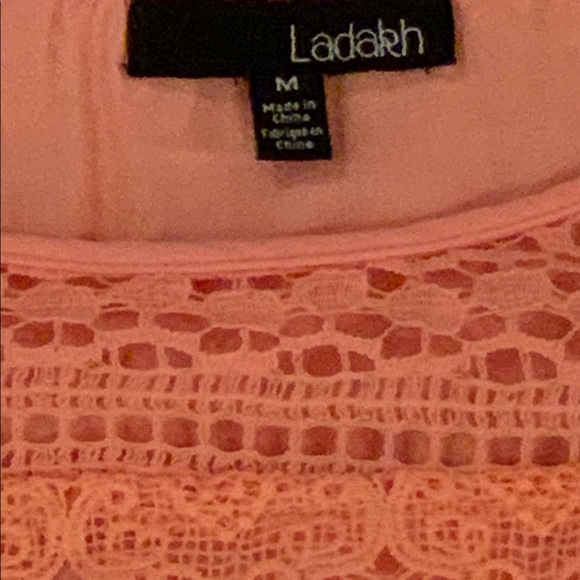 Ladekh tank halter top straps—apricot cotton lace - Picture 10 of 11